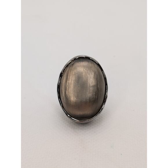 Alexis Bittar Lucite Large Statement Dome Ring with Gunmetal Setting! Size 7 - Picture 3 of 5